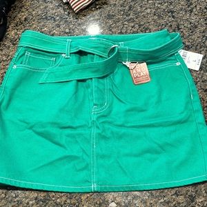 NWT Forever 21 Pop And Play Green Skirt Size Large